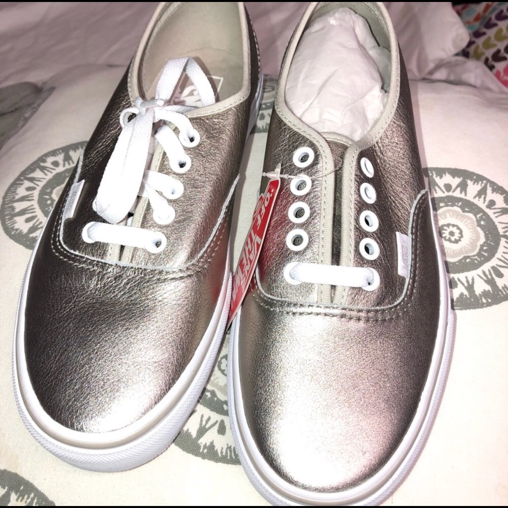 Silver Metallic Vans